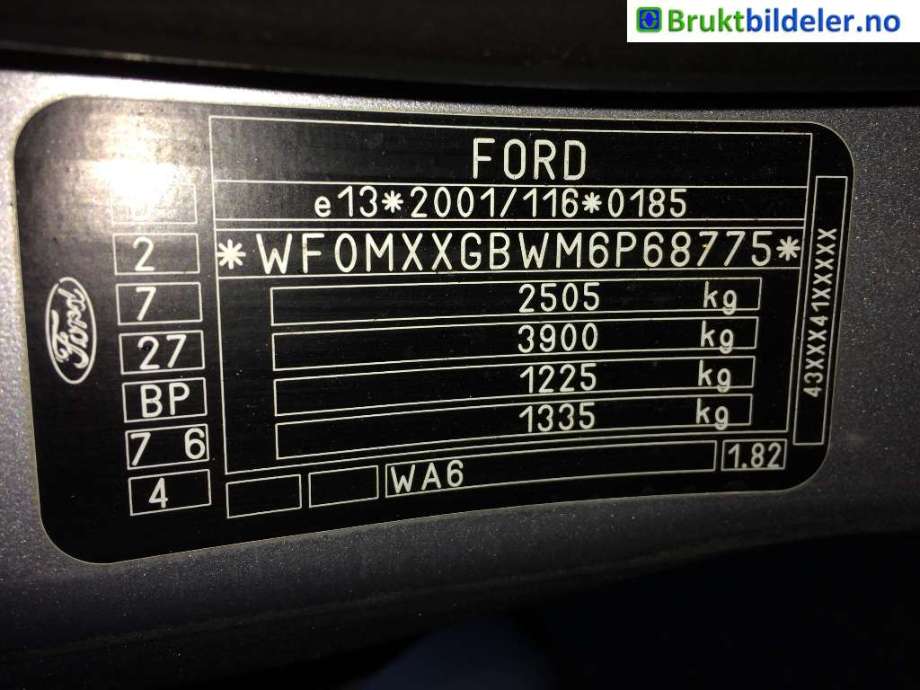 Ford Galaxy 2007-2010 (Type III, Fase 1) , Motorkode: QYWA, Girkassekode:
