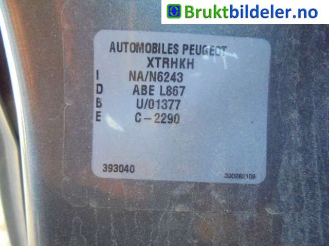 Peugeot Expert 2007-2016 (Type II) , Motorkode: RHG;RHK, Girkassekode: ML6