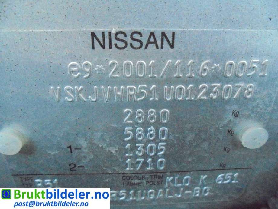 Nissan Pathfinder 2005-2010 (Fase 1) (R51) (R51), Motorkode: , Girkassekode: 