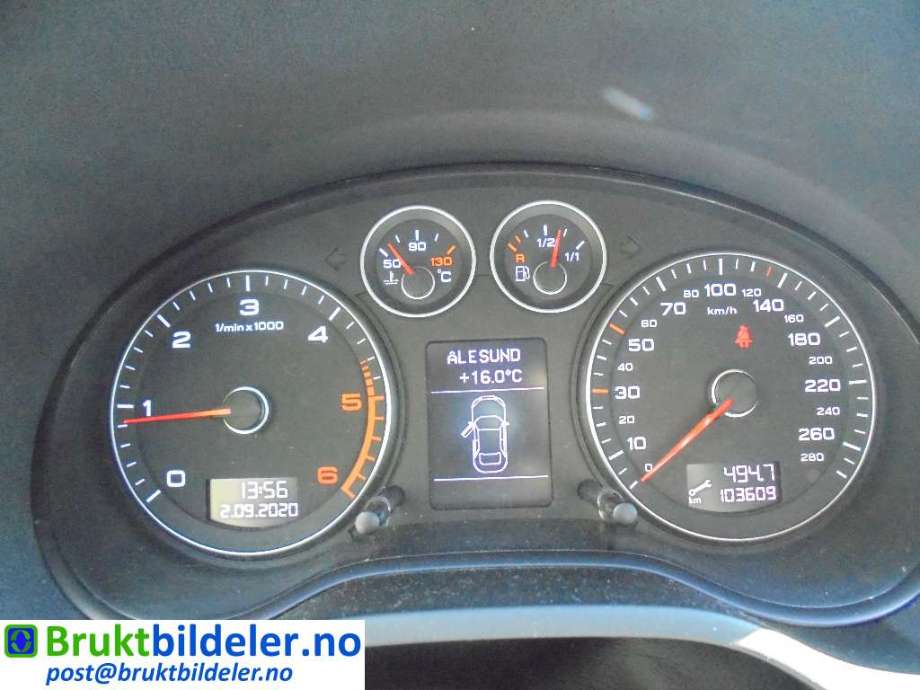 Audi A3 2009-2012 (Type II, Fase 2) , Motorkode: CAYC, Girkassekode: LUB
