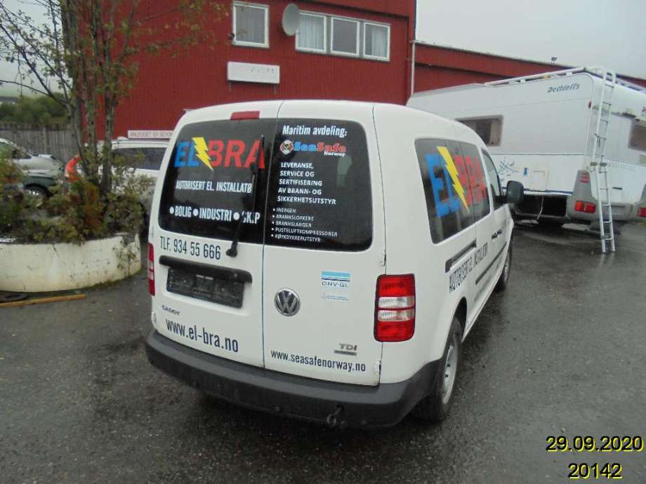 VW Caddy 2010-2015 (Type III, Fase 2) , Motorkode: CAYD, Girkassekode: 