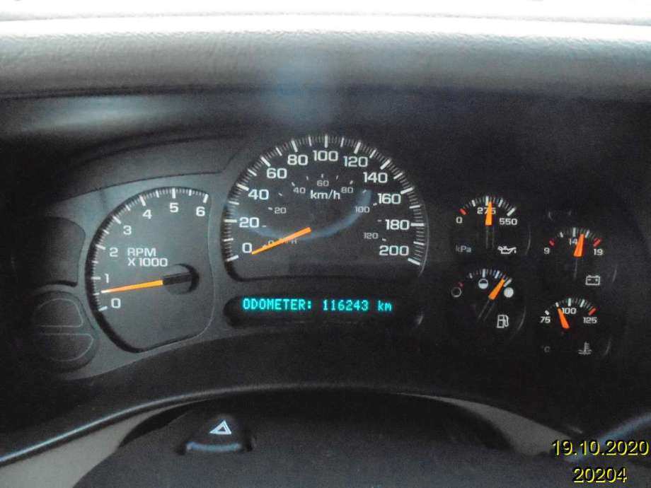 Chevrolet Tahoe 2001-2005 (Type II) , Motorkode: T, Girkassekode: 
