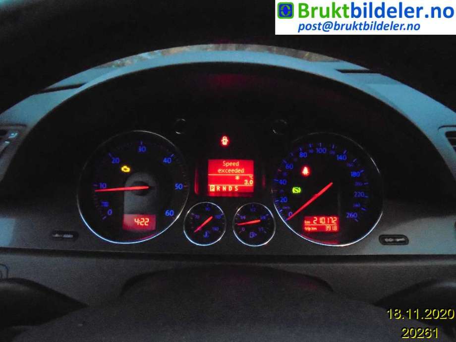 VW Passat 2005-2010 (B6) (B6), Motorkode: BKP, Girkassekode: HXS