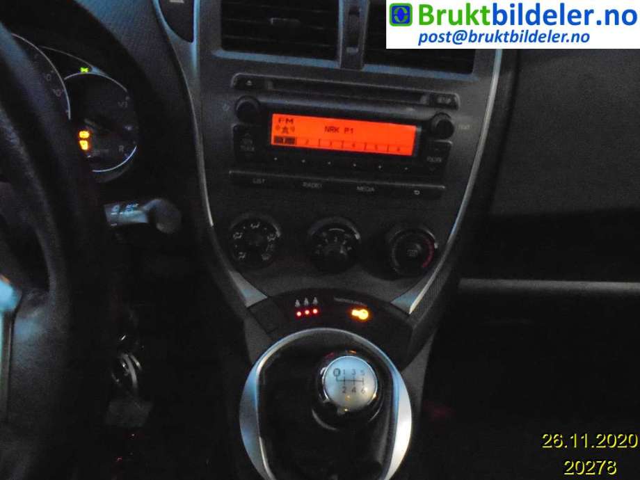 Subaru Trezia 2011-2013 , Motorkode: 1NR-FE, Girkassekode: 