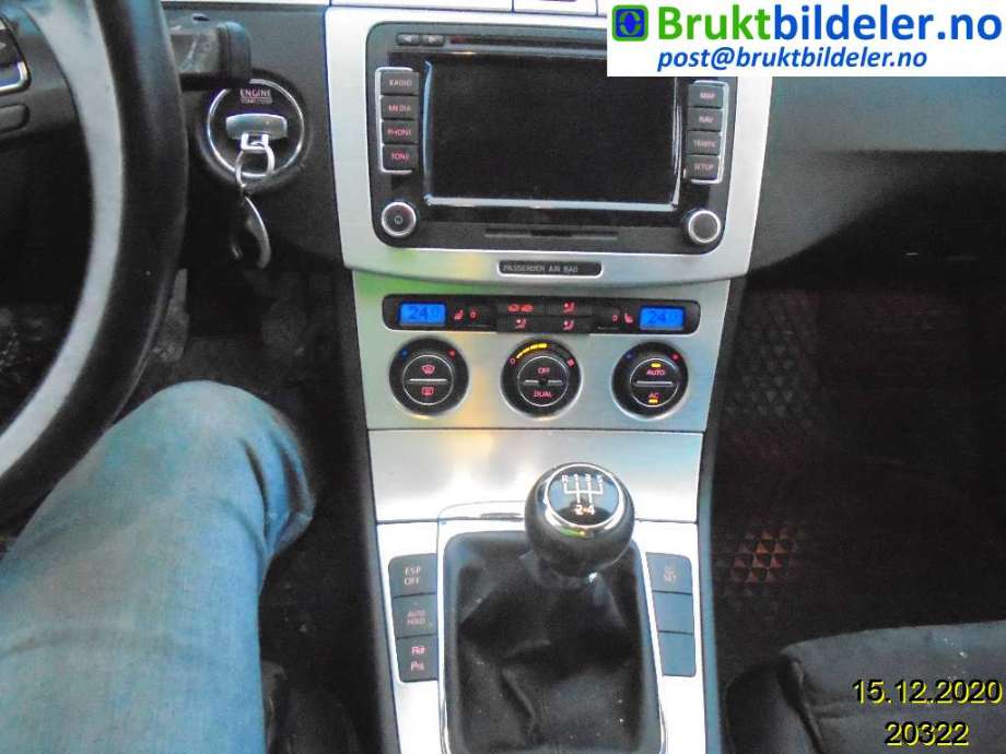 VW Passat 2005-2010 (B6) (B6), Motorkode: CBDC, Girkassekode: 