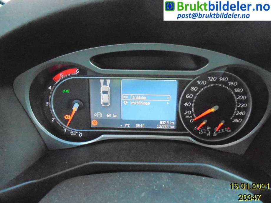 Ford Mondeo 2007-2010 (Type IV, Fase 1) , Motorkode: KLBA, Girkassekode: 