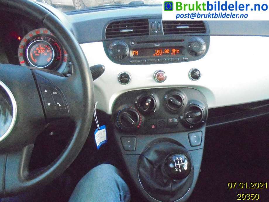 Fiat 500 2008-2020 , Motorkode: 312.A2.000, Girkassekode:
