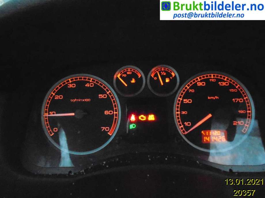 Peugeot 307 2001-2004 (Fase 1) , Motorkode: NFU, Girkassekode: 