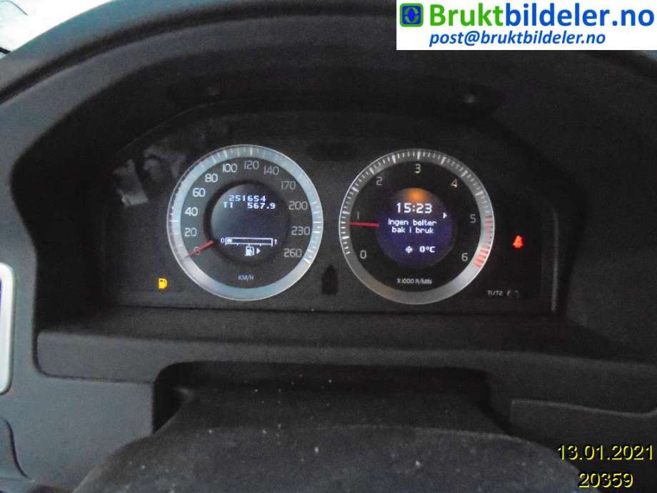 Volvo V70 2007-2013 (Type III, Fase 1) , Motorkode: D4164T, Girkassekode: 