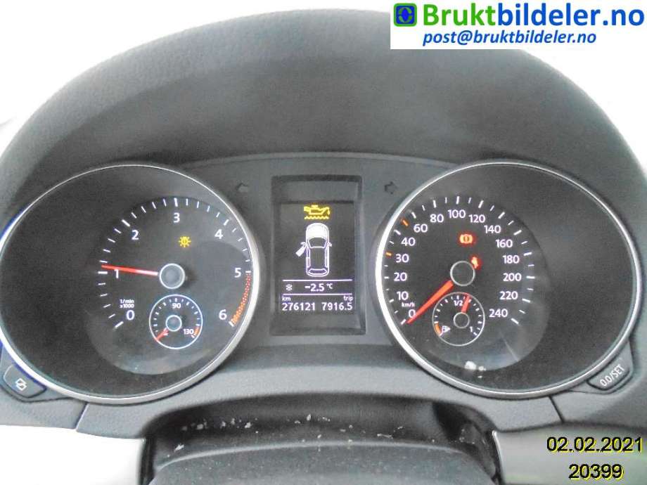 VW Golf VI 2008-2012 , Motorkode: CAYC, Girkassekode: