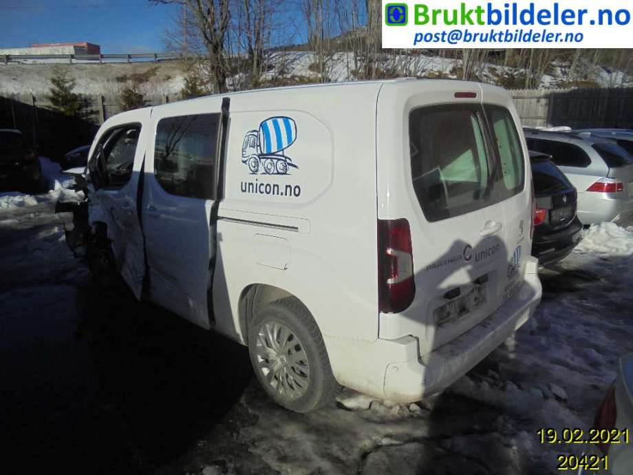 Peugeot Partner 2019-->> (Type III) , Motorkode: YHY, Girkassekode: 