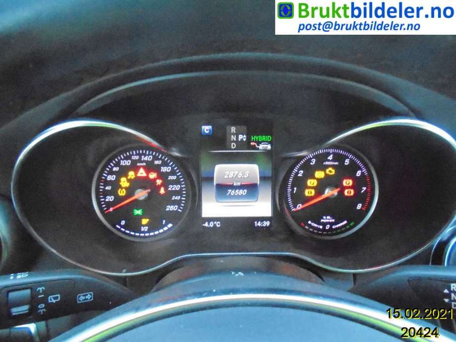 Mercedes C-Klasse 2014-2018 (Fase 1) (W205) (W205), Motorkode: M274.920, Girkassekode: 