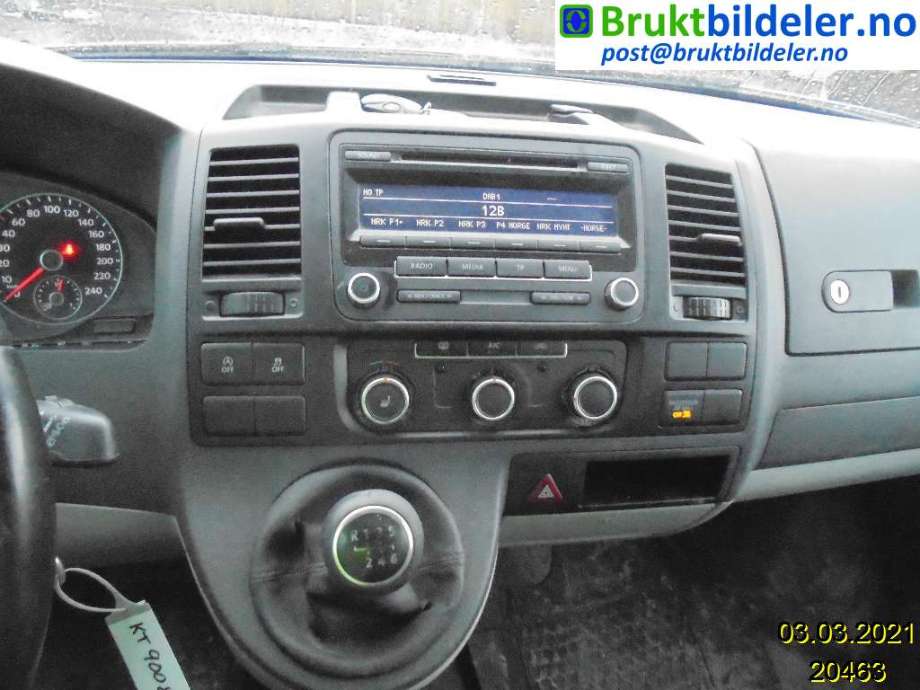 VW Transporter / Caravelle 2009-2015 (Fase 2) (T5) (T5), Motorkode: CAAC;CCHA, Girkassekode: 