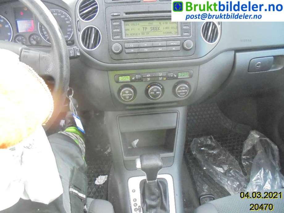 VW Golf, Plus/Cross 2005-2009 (Fase 1) , Motorkode: BLF, Girkassekode: 
