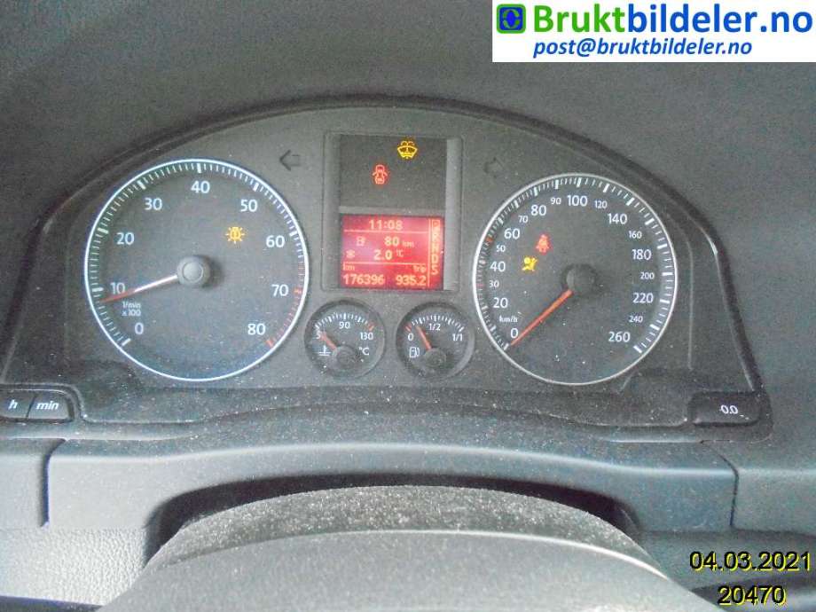 VW Golf, Plus/Cross 2005-2009 (Fase 1) , Motorkode: BLF, Girkassekode: 