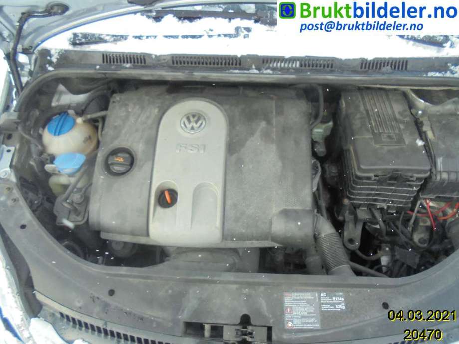 VW Golf, Plus/Cross 2005-2009 (Fase 1) , Motorkode: BLF, Girkassekode: 