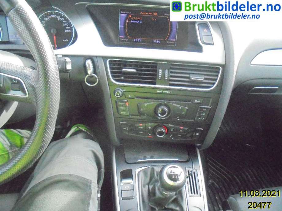 Audi A4 2007-2014 (Type IV) (B8) (B8), Motorkode: CABA;CDHA, Girkassekode: 