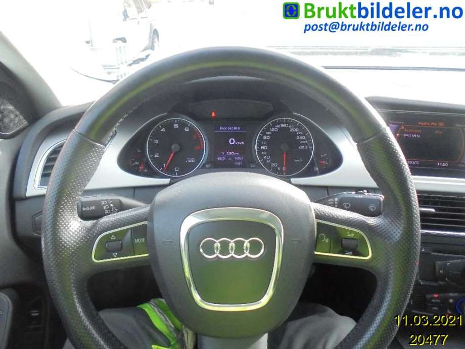 Audi A4 2007-2014 (Type IV) (B8) (B8), Motorkode: CABA;CDHA, Girkassekode: 