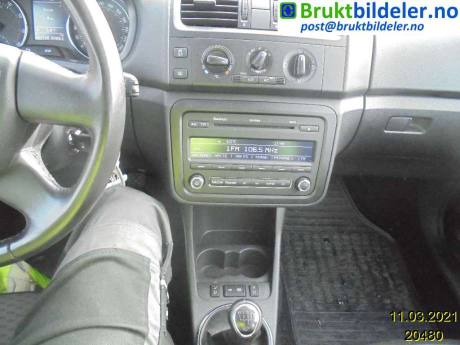 Škoda Fabia 2010-2014 (Type II, Fase 2) , Motorkode: CGPA, Girkassekode: 