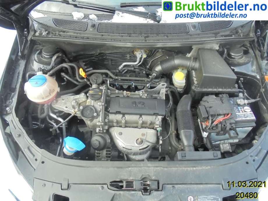 Škoda Fabia 2010-2014 (Type II, Fase 2) , Motorkode: CGPA, Girkassekode: 