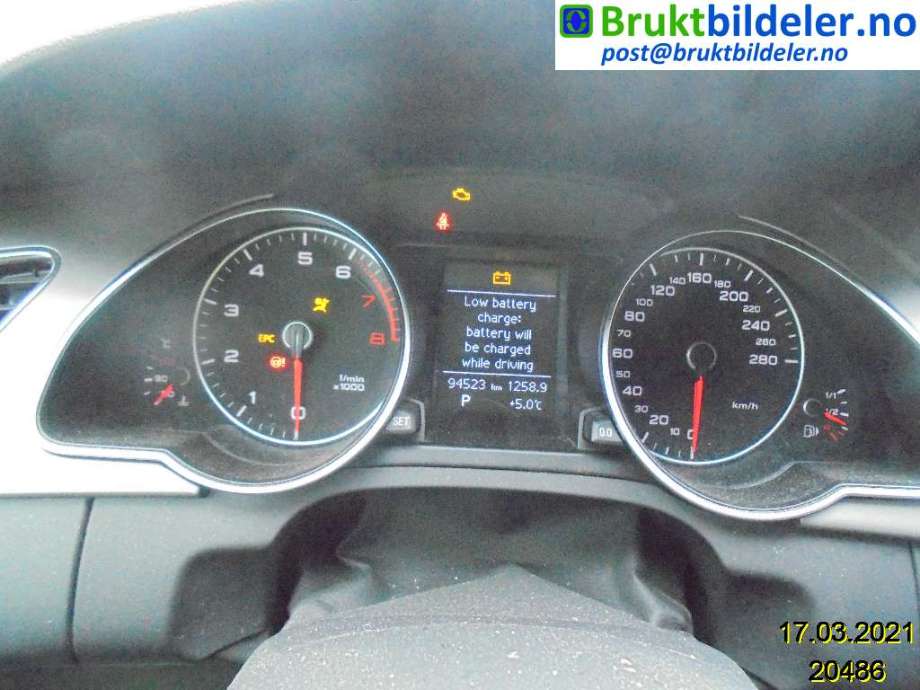 Audi A5 2007-2016 (Type I) , Motorkode: CDNC;CPMA, Girkassekode: 
