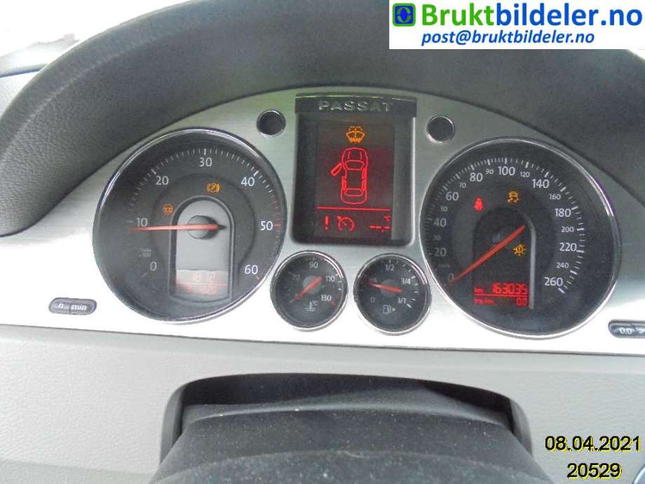 VW Passat 2005-2010 (B6) (B6), Motorkode: BMP, Girkassekode: 