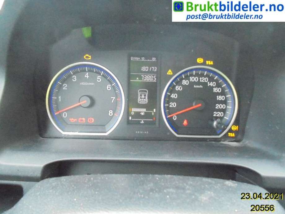 Honda CR-V 2007-2012 (Type III) , Motorkode: R20A2, Girkassekode: 