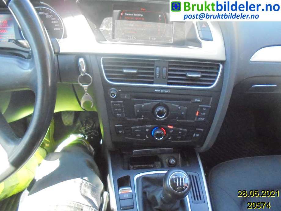 Audi A4 2007-2014 (Type IV) (B8) (B8), Motorkode: CABA;CDHA, Girkassekode: 
