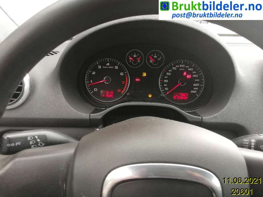 Audi A3 2009-2012 (Type II, Fase 2) , Motorkode: CAXC, Girkassekode: 