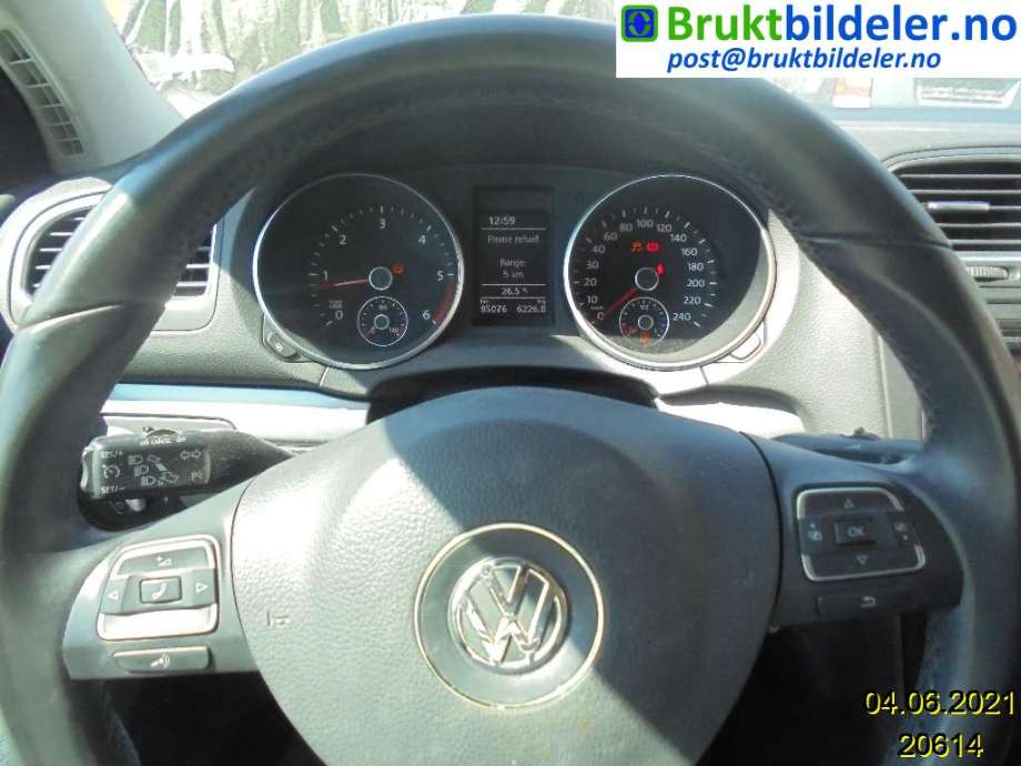 VW Golf VI 2008-2012 , Motorkode: CAYC, Girkassekode: 