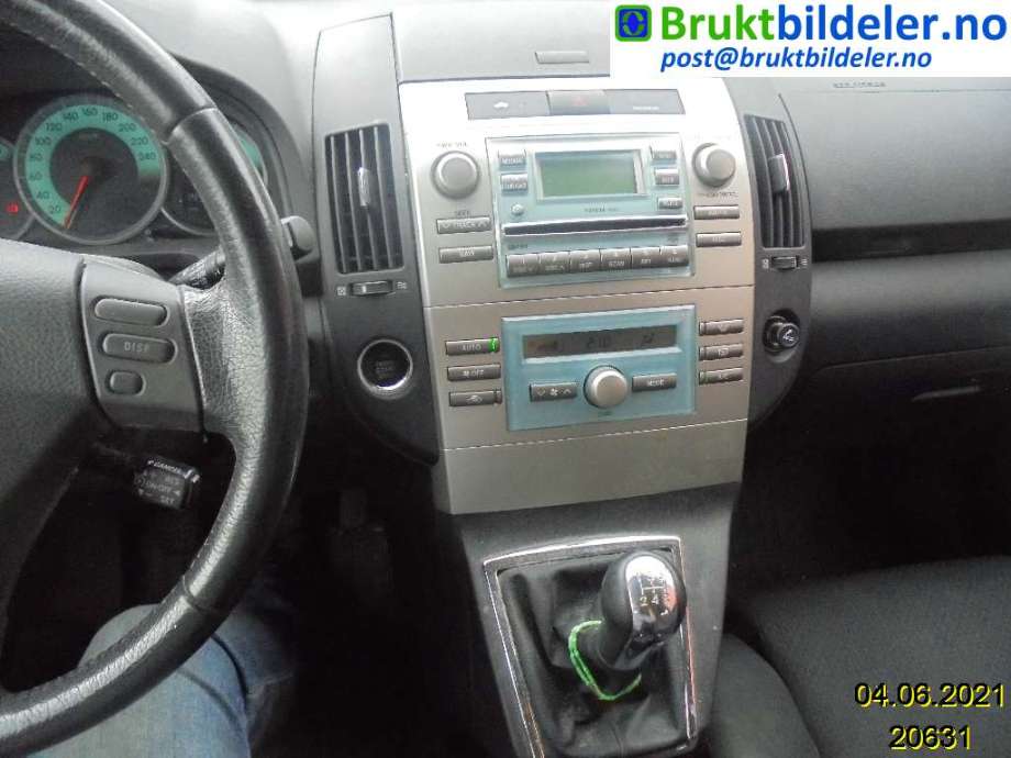 Toyota Verso 2004-2009 (Type II) , Motorkode: 1ZZ-FE, Girkassekode: 