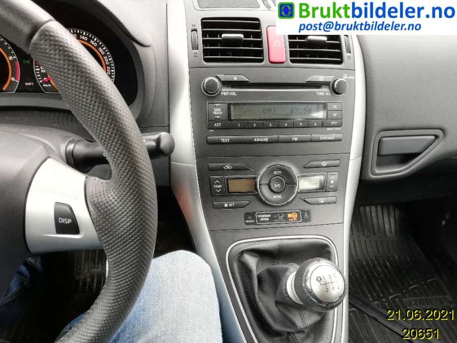Toyota Auris 2010-2012 (Type I, Fase 2) , Motorkode: 1ND-TV, Girkassekode: 