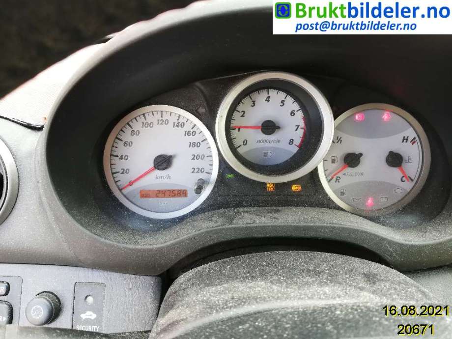 Toyota RAV4 2000-2006 (Type II) , Motorkode: 1AZ-FE, Girkassekode: 