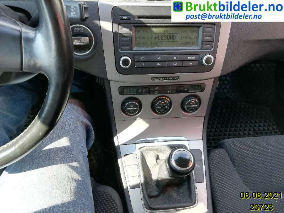 VW Passat 2005-2010 (B6) (B6), Motorkode: BKC;BXE, Girkassekode: HNV