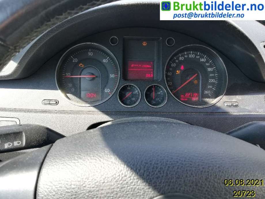 VW Passat 2005-2010 (B6) (B6), Motorkode: BKC;BXE, Girkassekode: HNV
