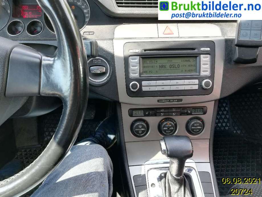 VW Passat 2005-2010 (B6) (B6), Motorkode: BLF, Girkassekode: HXK