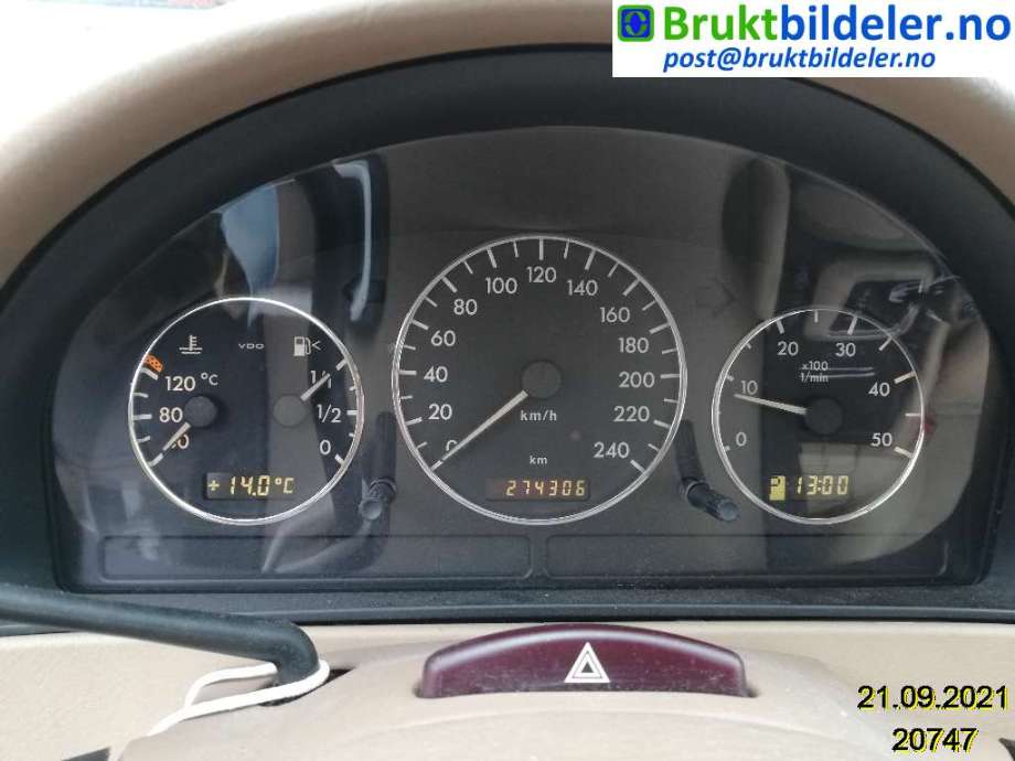 Mercedes ML 1997-2005 (W163) (W163), Motorkode: OM612.963, Girkassekode: 