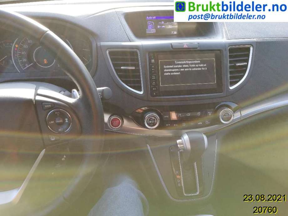 Honda CR-V 2012-2018 (Type IV) , Motorkode: R20A9, Girkassekode: 