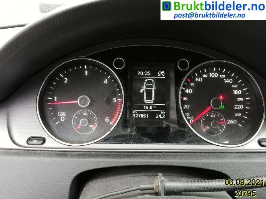 VW Passat 2011-2015 (B7) (B7), Motorkode: CFGB, Girkassekode: 