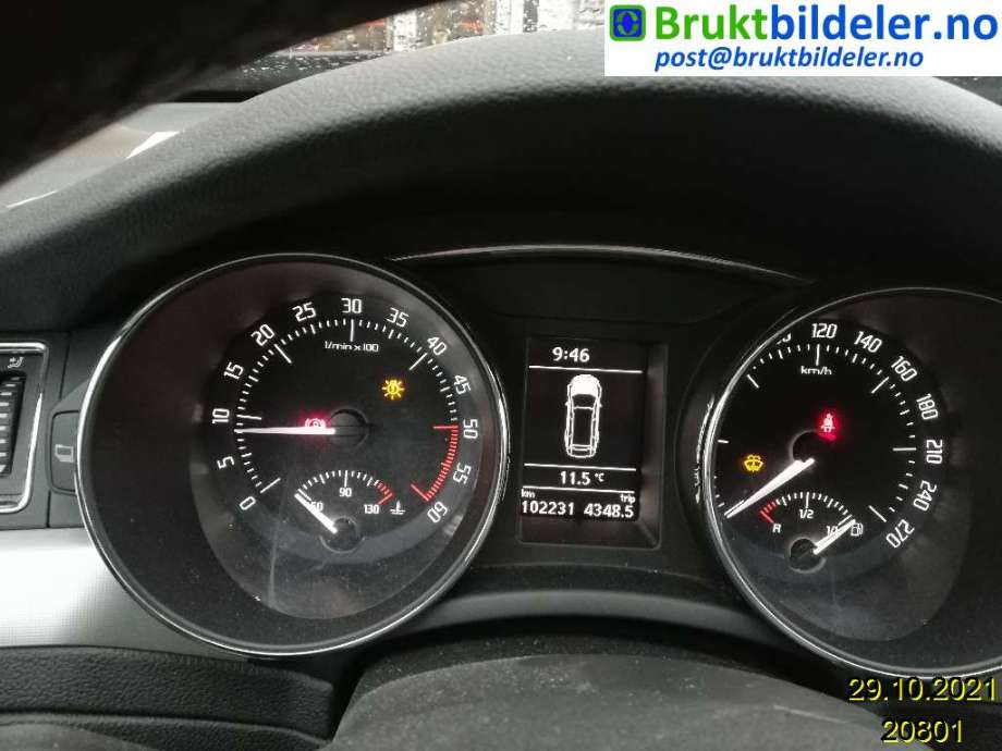 Škoda Superb 2008-2015 (Type II) , Motorkode: CAYC, Girkassekode: MTG