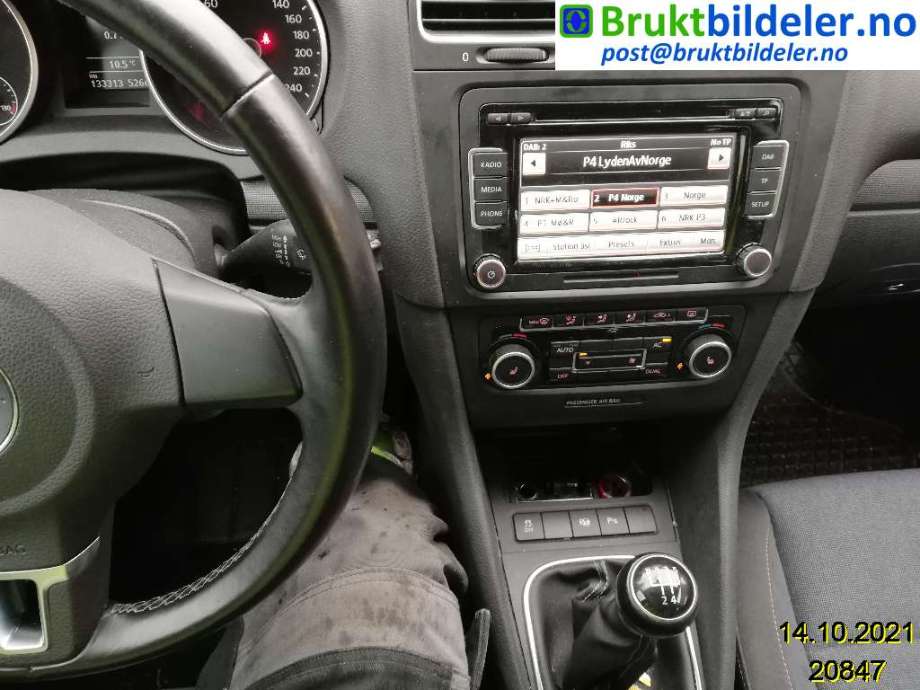 VW Golf VI 2008-2012 , Motorkode: CAYB, Girkassekode: LHW