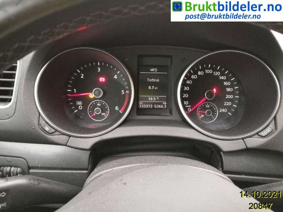 VW Golf VI 2008-2012 , Motorkode: CAYB, Girkassekode: LHW
