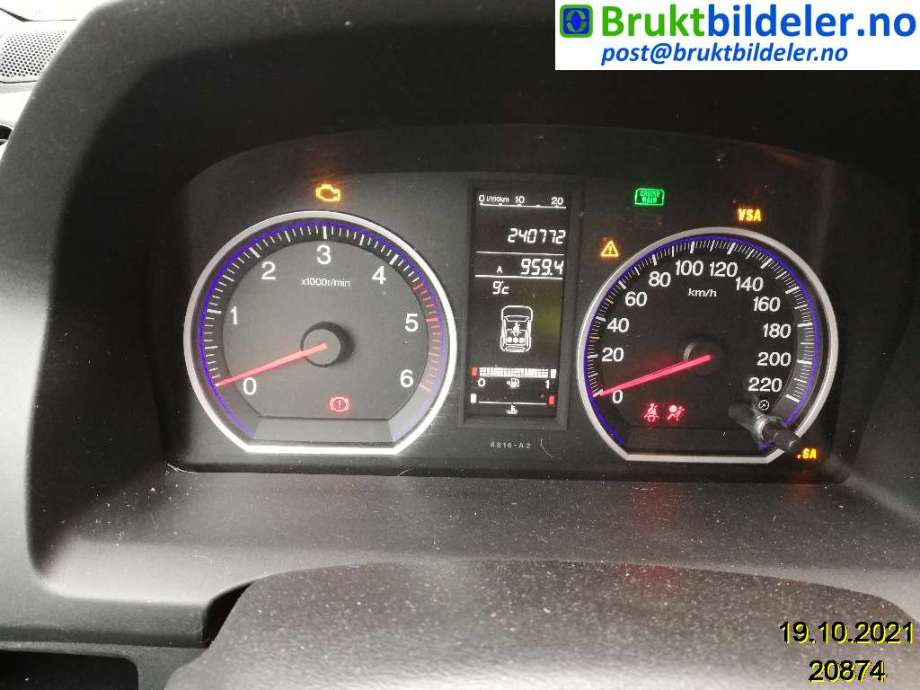 Honda CR-V 2007-2012 (Type III) , Motorkode: N22A2, Girkassekode: 