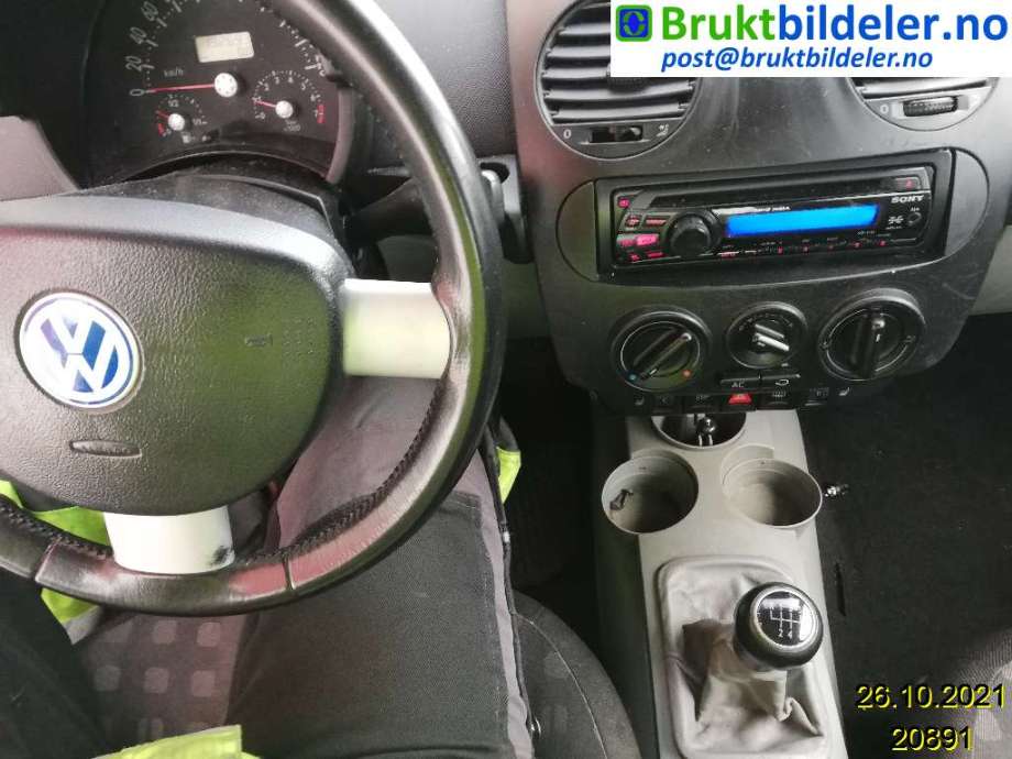 VW Beetle 1998-2010 (Type I) , Motorkode: AQY, Girkassekode: DZQ