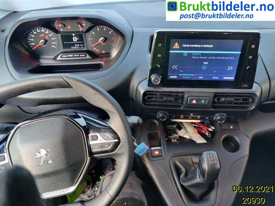 Peugeot Partner 2019-->> (Type III) , Motorkode: YHY, Girkassekode: 