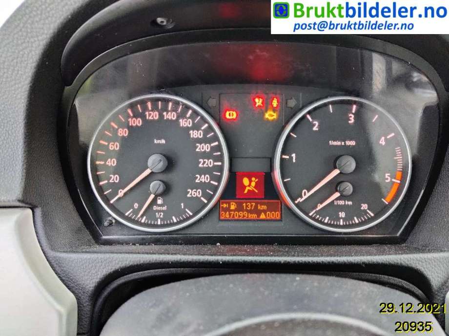 BMW 3-Serie 2005-2011 (E90/E91/E92/E93) (E90/E91/E92/E93), Motorkode: M47-TU2D20, Girkassekode: