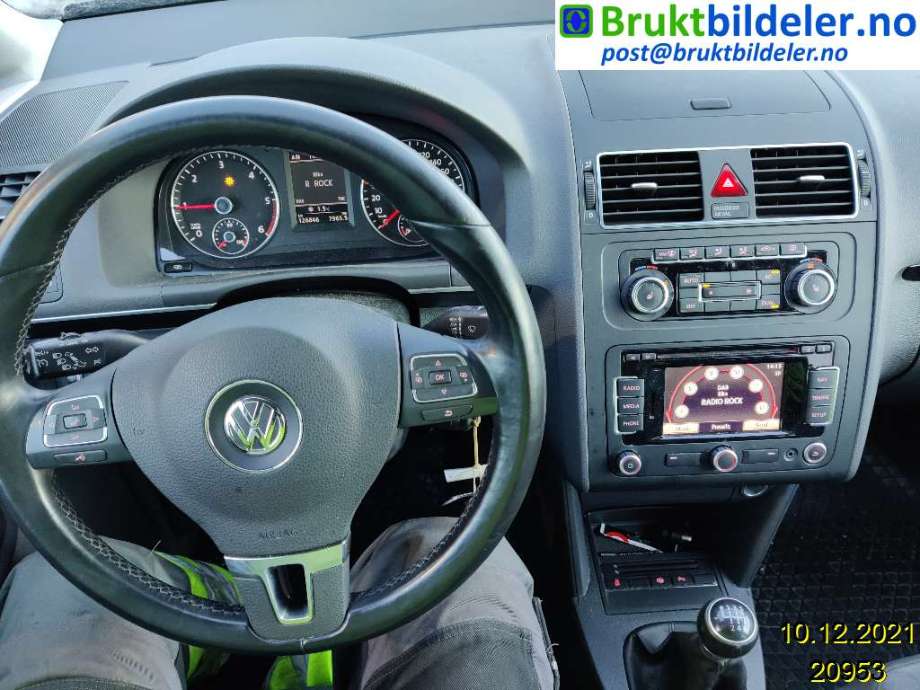 VW Touran 2010-2015 (Type I, Fase 3) , Motorkode: CFHC, Girkassekode: MAY