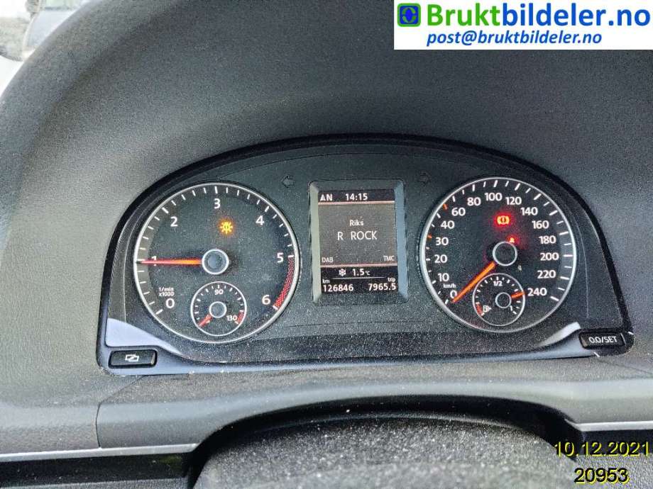 VW Touran 2010-2015 (Type I, Fase 3) , Motorkode: CFHC, Girkassekode: MAY
