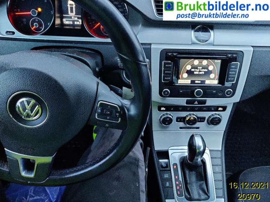 VW Passat 2011-2015 (B7) (B7), Motorkode: CAYC, Girkassekode: 