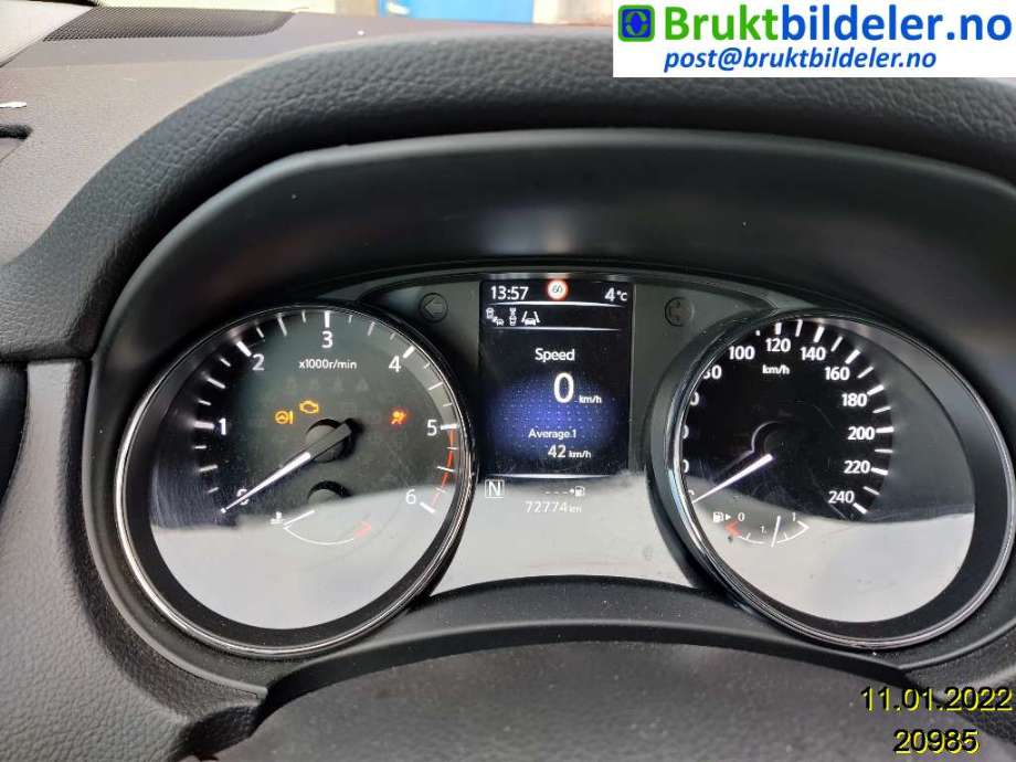 Nissan Qashqai 2014-2021 (Type II) , Motorkode: R9M, Girkassekode: 